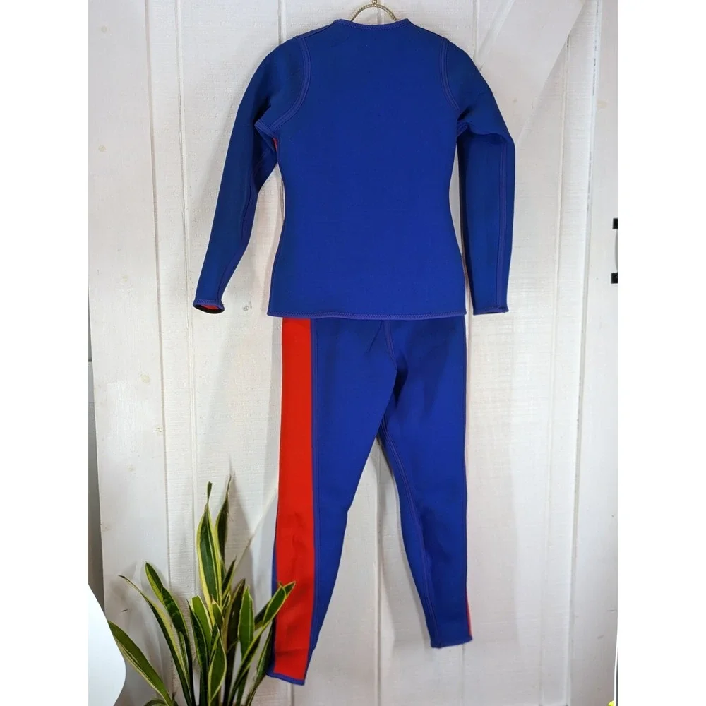 🌊Vintage White Stag 2-Piece Fully Reversible Wetsuit Jacket Set Long *PLS READ!
